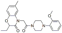 (9ci)-1-[(2-乙基-2,3-二氢-6-甲基-3-氧代-4H-1,4-苯并噁嗪-4-基)乙酰基]-4-(2-甲氧基苯基)-哌嗪结构式_606120-23-4结构式