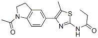 (9CI)-N-[4-(1-乙酰基-2,3-二氢-1H-吲哚-5-基)-5-甲基-2-噻唑]-丙酰胺结构式_606121-86-2结构式