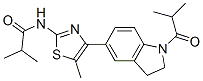(9ci)-n-[4-[2,3-二氢-1-(2-甲基-1-氧代丙基)-1H-吲哚-5-基]-5-甲基-2-噻唑]-2-甲基-丙酰胺结构式_606121-91-9结构式