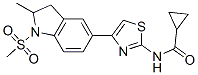 (9ci)-n-[4-[2,3-二氢-2-甲基-1-(甲基磺酰基)-1H-吲哚-5-基]-2-噻唑]-环丙烷羧酰胺结构式_606122-00-3结构式