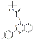 (9ci)-n-(1,1-二甲基乙基)-2-[[2-(4-甲基苯基)-4-喹唑啉]硫代]-乙酰胺结构式_606132-33-6结构式