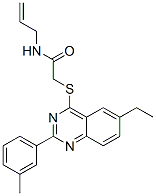 (9ci)-2-[[6-乙基-2-(3-甲基苯基)-4-喹唑啉]硫代]-n-2-丙烯基-乙酰胺结构式_606132-89-2结构式