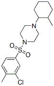 (9ci)-1-[(3-氯-4-甲基苯基)磺酰基]-4-(2-甲基环己基)-哌嗪结构式_606133-29-3结构式