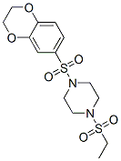 (9ci)-1-[(2,3-二氢-1,4-苯并二噁英-6-基)磺酰基]-4-(乙基磺酰基)-哌嗪结构式_606133-91-9结构式