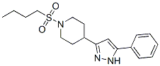 (9ci)-1-(丁基磺酰基)-4-(5-苯基-1H-吡唑-3-基)-哌啶结构式_606134-92-3结构式