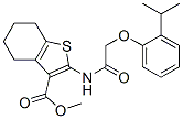 (9ci)-4,5,6,7-四氢-2-[[[2-(1-甲基乙基)苯氧基]乙酰基]氨基]-苯并[b]噻吩-3-羧酸甲酯结构式_606923-47-1结构式