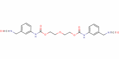 氧基二乙烯双[(3-异氰酰基甲基苯基)氨基甲酸酯]结构式_60732-52-7结构式