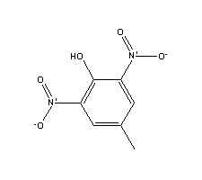 2,6-二硝基-4-甲基苯酚结构式_609-93-8结构式