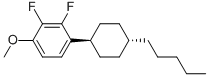 反式-2,3-二氟-1-甲氧基-4-(4-戊基-环己基)-苯结构式_609779-53-5结构式