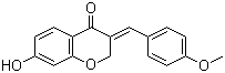 (3Z)-2,3-二氢-7-羟基-3-[(4-甲氧基苯基)亚甲基]-4H-1-苯并吡喃-4-酮结构式_610778-85-3结构式