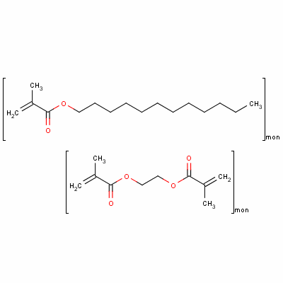 乙二醇二甲基丙烯酸酯与十二烷基甲基丙烯酸酯共聚物结构式_61181-29-1结构式
