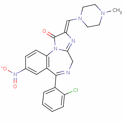 氯普唑仑结构式_61197-73-7结构式