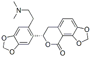 (S)-7-[6-[2-(二甲基氨基)乙基]-1,3-苯并二氧杂环戊烯l-5-基]-6,7-二氢-9H-1,3-二氧代[4,5-h][2]苯并吡喃-9-酮结构式_61224-21-3结构式