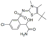  4-氯-2-[[[5-(1,1-二甲基乙基)-3,4-二甲基-2(3h)-噻唑]氨基]磺酰基]--alpha--羟基-苯乙酰胺结构式_612537-42-5结构式