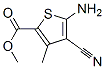 2-氨基-3-氰基-4-甲基-5-甲氧甲酰基噻吩结构式_61320-65-8结构式