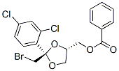 顺式-苯甲酸-[2-溴甲基-2-(2,4-二氯苯基)-1,3-二氧戊环-4-基]甲酯结构式_61397-56-6结构式