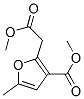 2-(2-甲氧基-2-氧代乙基)-5-甲基呋喃-3-羧酸甲酯结构式_6141-59-9结构式