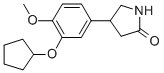 4-[3-(环戊基氧基)-4-甲氧基苯基]-2-吡咯烷二酮结构式_61413-54-5结构式