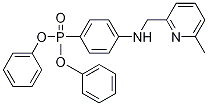 ((6-甲基吡啶-2-基)(苯基氨基)甲基)磷酸二苯酯结构式_614750-85-5结构式