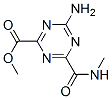 4-氨基-6-[(甲基氨基)羰基]-1,3,5-三嗪-2-羧酸甲酯结构式_61481-39-8结构式