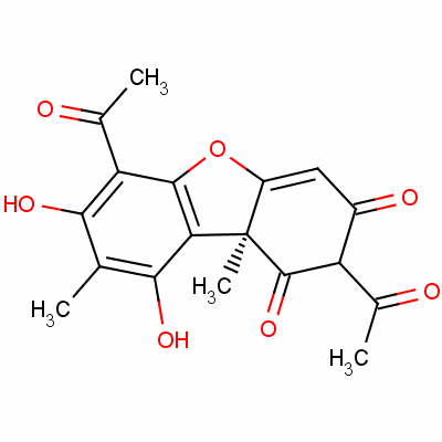 (-)-松萝酸结构式_6159-66-6结构式
