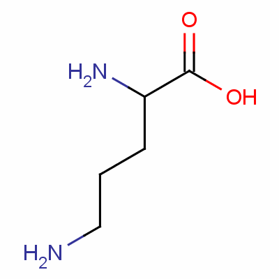 DL-鸟氨酸结构式_616-07-9结构式