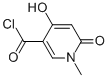 (9CI)-1,6-二氢-4-羟基-1-甲基-6-氧代-3-吡啶羰酰氯结构式_61611-82-3结构式