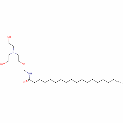 N-[[2-[二(2-羟基乙基)氨基]乙氧基]甲基]硬脂酰胺结构式_61702-64-5结构式