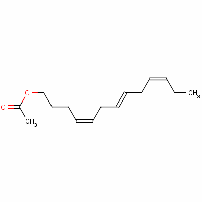 (Z,E,Z)-十三碳-4,7,10-三烯-1-基乙酸酯结构式_61810-56-8结构式