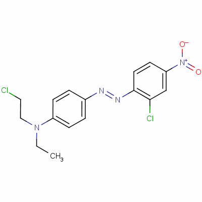 N-(2-氯乙基)-4-[(2-氯-4-硝基苯基)氮杂]-N-乙基苯胺结构式_61813-43-2结构式