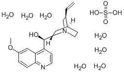 硫酸氢奎宁七水合物结构式_6183-68-2结构式