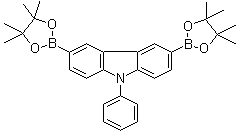 9-苯基-3,6-二(4,4,5,5-四甲基-1,3,2-二氧杂硼烷-2-基)-9氢-咔唑结构式_618442-57-2结构式