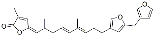 5-[9-[5-(3-呋喃基甲基)呋喃-3-基]-2,6-二甲基-4,6-壬二烯-1-基]-3-甲基呋喃-2(5h)-酮结构式_62008-11-1结构式