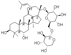 人参皂苷F3结构式_62025-50-7结构式