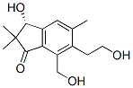 (R)-2,3-二氢-3-羟基-6-(2-羟基乙基)-7-羟基甲基-2,2,5-三甲基-1H-茚-1-酮结构式_62043-46-3结构式