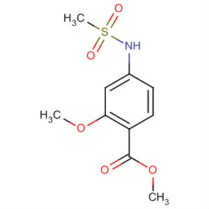 2-甲氧基-4-[(甲基磺酰基)氨基]-苯甲酸甲酯结构式_620612-15-9结构式