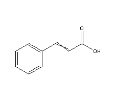桂皮酸; 肉桂酸结构式_621-82-9结构式