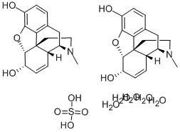 吗啡五水硫酸盐结构式_6211-15-0结构式