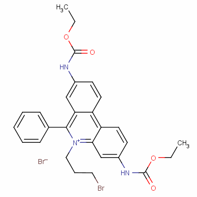 5-(3-Bromopropyl)-3,8-bis((ethoxycarbonyl)amino)-6-phenylphenanthridinium bromide Structure,62113-49-9Structure