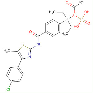 4-(4-(4-氯苯基)-5-甲基噻唑-2-氨基甲酰)苄基磷酸二乙酯结构式_623152-06-7结构式