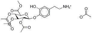 多巴胺4-O-beta-D-吡喃葡糖苷酸甲酯2,3,4-三乙酸酯乙酸酯结构式_62346-12-7结构式