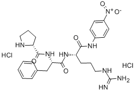 H-D-PRO-PHE-ARG-PNA · 2 HCL结构式_62354-56-7结构式