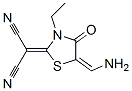 (9ci)-[5-(氨基亚甲基)-3-乙基-4-氧代-2-噻唑啉基]-丙二腈结构式_623550-82-3结构式