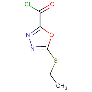 5-(乙硫基)-1,3,4-恶二唑-2-甲酰氯结构式_62373-37-9结构式