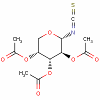 2,3,4-三-邻-乙酰基-Α-D-吡喃阿拉伯糖异硫氰酸酯结构式_62414-75-9结构式