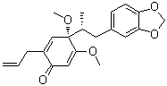 4-[2-(1,3-苯并二氧杂环戊烯l-5-基)-1-甲基乙基]-4,5-二甲氧基-2-(2-丙烯基)-2,5-环己二烯-1-酮结构式_62499-71-2结构式