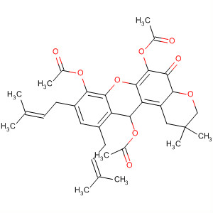 8-双(3-甲基-2-丁烯)吡喃并[3,2-a]氧杂蒽-12(3h)-酮结构式_62501-53