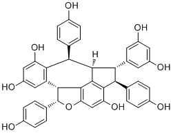 葡萄醇 D结构式_625096-18-6结构式