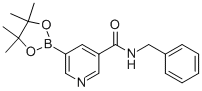N-(苯基甲基)-5-(4,4,5,5-四甲基-1,3,2-二噁硼烷-2-基)-3-吡啶羧酰胺结构式_625470-38-4结构式