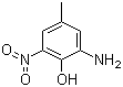 2-氨基-4-甲基-6-硝基苯酚结构式_6265-07-2结构式